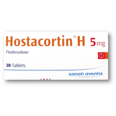 HOSTACORTIN H 5 MG ( PREDNISOLONE ) 30 TABLETS